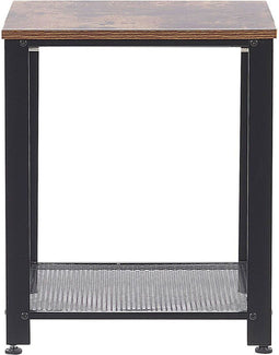 ASTON - Bijzettafel - Donkere houtkleur - Spaanplaat