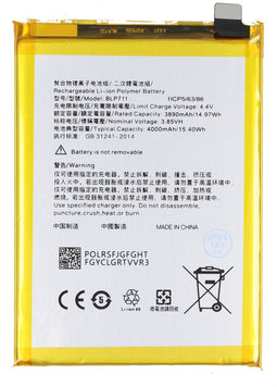 Batterij geschikt voor OPPO A1K, Li-Polymer, 3.85V, 4000mAh, 15.4Wh, zonder gereedschap