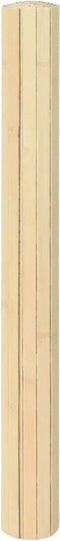 vidaXL - Vloerkleed - rechthoekig - 100x200 - cm - bamboe - lichtnaturel