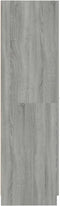 vidaXL - Apothekerskast - 30x42,5x150 - cm - bewerkt - hout - grijs - sonoma - eiken