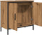 vidaXL - Wastafelkast - 60x30x60 - cm - bewerkt - hout - artisanaal - eikenkleurig