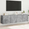 vidaXL - Tv-meubels - 2 - st - wandgemonteerd - 80x30x41 - cm - betongrijs