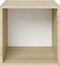 vidaXL - Tv-meubelen - 2 - st - 37x35x37 - cm - bewerkt - hout - wit - sonoma - eikenkleur