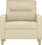 Fauteuil 60 cm stof crèmekleurig