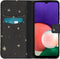 iMoshion Hoesje Geschikt voor Samsung Galaxy A22 (5G) Hoesje Met Pasjeshouder - iMoshion Design Softcase Bookcase - Goud / Zwart / Stars Gold