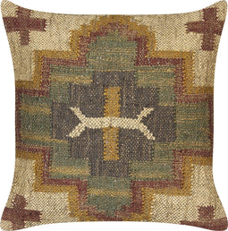 PULICAT - Sierkussen - Donkergroen - 45 x 45 cm - Jute