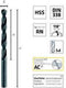 Alpen-Maykestag 0060100550100 - HSS Spiraalboor 5.5 mm - Precisiegeslepen - (10 stuks)