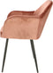 Orville velvet eetkamerstoel Brando roze