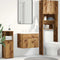 vidaXL - Wastafelkast - 60x38,5x46 - cm - bewerkt - hout - oud - houtkleurig