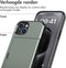 iMoshion Hoesje Geschikt voor iPhone 15 Hoesje - Ruimte voor 2 pasjes - iMoshion Backcover met pasjeshouder - Donkergroen