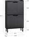 SoBuy FSR177-SCH - Schoenenkast - Ruimtebesparend - Zwart 50x19x90 cm