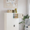 vidaXL Archiefkast - 90x40x40 cm - staal - wit - afsluitbaar
