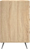 vidaXL - Nachtkastje - 40x40x66 - cm - bewerkt - hout - sonoma - eikenkleurig