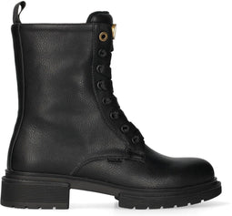 Mexx Holea Glad Boots - Enkellaarzen - Ronde neus - Zwart - Maat 40