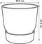 Elho Greenville Rond 30 - Grote Bloempot met Waterreservoir - 100% Gerecycled Plastic - Ø 29.5 x H 27.8 cm - Wit