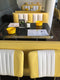 Bel Air Dinerbank Single Booth HW-120 Geel