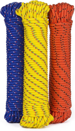 Nylon Koord / Touw 4 mm X 20 meter - MIX KLEUR