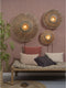 GOOD&MOJO Wandlamp Bali - Bamboe/Zwart - Ø44cm - Binnen Scandinavisch,Bohemian