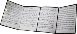 Muziekmap voor Muziekbladen die zich Ontvouwen Tijdens Het Spelen Van een Instrument - Zwart