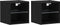 vidaXL - LED - TV-kast - 2 - stuks - Zwart - Eiken - 30x28,5x30 - cm - Hout - samengesteld