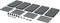 Kistenberg Stackaro Solid 75 - Kunststof Stellingkast - 5 planken 740x360x1725 mm - Zwart