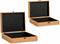 Set decoratieve dozen Bruin Kurk Hout MDF (6 Stuks)