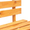 vidaXL - Tuinbank - pallet - hout - honingbruin