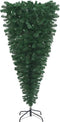 vidaXL - Kunstkerstboom - omgekeerd - met - standaard - 120 - cm - groen