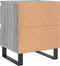 vidaXL - Nachtkastjes - 2 - st - 40x35x50 - cm - bewerkt - hout - grijs - sonoma - eiken