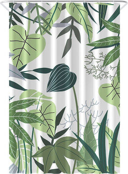 Loti Living Douchegordijn - Waterdicht - Schimmelbestendig - Jungle - 120 x 200 cm