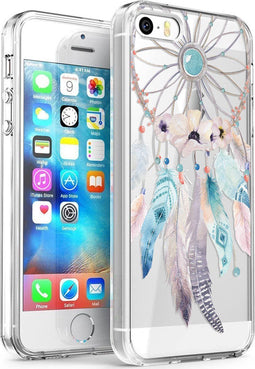 imoshion Hoesje Geschikt voor iPhone SE (2016) / 5 / 5s Hoesje Siliconen - imoshion Design hoesje - Transparant / Meerkleurig / Dreamcatcher