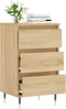vidaXL - Dressoir - 40x35x70 - cm - bewerkt - hout - sonoma - eikenkleurig