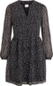 Vila Viamione L/S Jurk - Maat 40 - Zwart