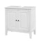 SoBuy FRG202-W - Wastafelkast - 2 Deuren 2 Planken - Wit