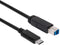 Club3D CAC-1524 - USB-kabel USB 3.2 Gen1 - USB-C naar USB-B 1.00 m - Zwart