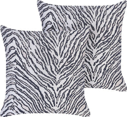 MANETTI - Sierkussen set van 2 - Zwart - 45 x 45 cm - Polyester