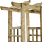vidaXL - Pergola - met - bank - en - plantenbakken - geïmpregneerd - grenenhout