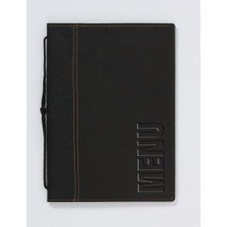 Klika - Menumap A5 Trend zwart (4 pagina's) - 8 stuks