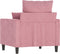 Fauteuil 60 cm fluweel roze