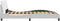vidaXL - Bedframe - met - hoofdbord - kunstleer - wit - 140x190 - cm