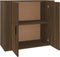 vidaXL - Dressoir - 80x33x70 - cm - bewerkt - hout - bruin - eikenkleur