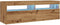 vidaXL - Tv-meubel - met - LED - 120x35x40 - cm - bewerkt - hout - artisanaal - eiken
