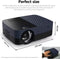 Belesy® Beamer Projector M32 – Full HD Support – Bluetooth & Wifi – 5.000 Lumen – Contrast 10.000:1 – Projectie 30 tot 200 inch – Beamers - Android 9.0 Software - Cadeau - WK 2022 - Moederdag