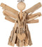 J-Line figuur Engel + Hart Takken - hout - naturel - large