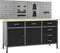 vidaXL - Werkbank - met - vier - wandpanelen