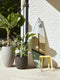 Capi Europe - Vaas elegant deluxe Clay NL - 51x72 - Antraciet - Opening Ø31 - Bloempot voor binnen en buiten - Levenslang garantie - Breukbestendig - 100% Recyclebaar - CO2 Neutraal geproduceerd - KATC1138