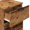 vidaXL - Nachtkastje - 40x36x65 - cm - bewerkt - hout - oud - houtkleurig