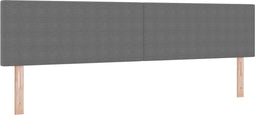 vidaXL - Hoofdbord - Simpel - Design - Lichtgrijs - 200 - cm - Corduroy