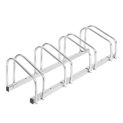 Woltu FZ1139m2 Fietsenrek voor 4 Fietsen - Robuuste Metalen Fietsenhouder voor Binnen en Buiten -
