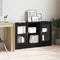vidaXL - Dressoir - Zwart - Eiken - 120x30,5x70 - cm - Gemaakt - van - Engineered - Hout